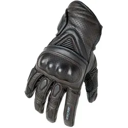 Büse Cafe Racer Handschuhe - Braun/Schwarz - 9 - Motorradhandschuhe aus hochwertigem Rindleder mit ergonomischem Schnitt, zusätzlicher Polsterung und Silikon-Prints für optimalen Grip und hohen Tragekomfort.