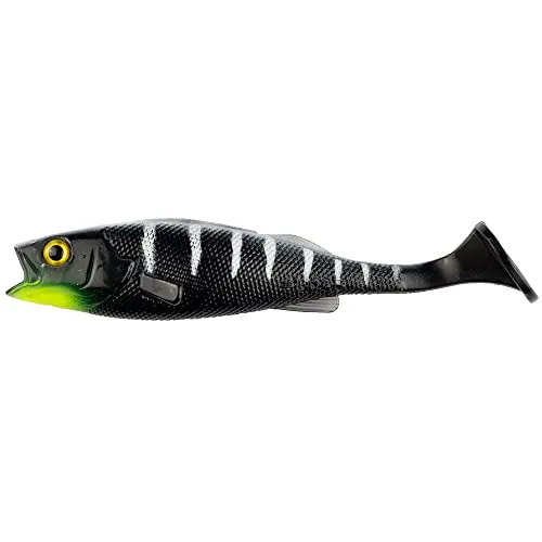 LMAB KØFI (KÖFI) Perch Shad 14 cm - Zanderköder/Hechtköder Farbe Black Tiger