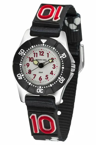 JACQUES FAREL Kinder-Armbanduhr Fußball von Jacques Farel