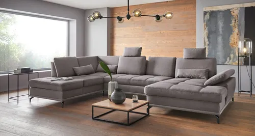 OTTO home Wohnlandschaft Costello U-Form, B: 363 cm mit Sitztiefen- & Armteilverstellung, optional Bettfunktion & Bettkasten