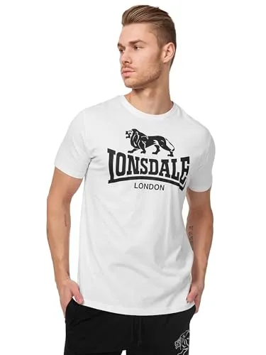 Lonsdale Herren T-Shirt Logo weiss - Large - Activewear-Shirts & Tops für Herren, aus hochwertiger Baumwolle für optimalen Tragekomfort und sportlichen Look.