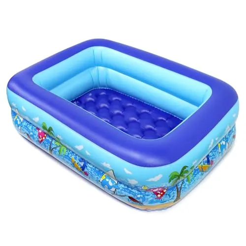 Aufblasbares Kinder Planschbecken 110x75x28cm – Stabil und Bunt
