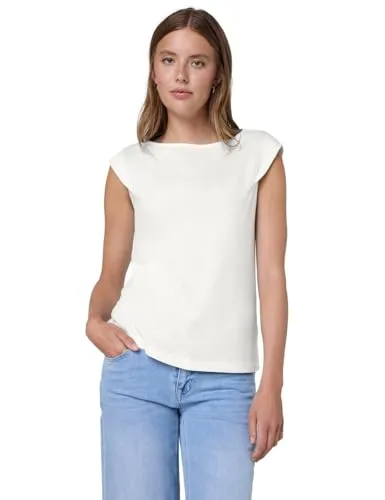 Street One Studio Damen Jersey Top 3227347 - Tanktops & Träger-Tops für Damen, aus softem Baumwoll-Modalmix für hohen Tragekomfort, ideal für den Sommer mit U-Boot-Ausschnitt.