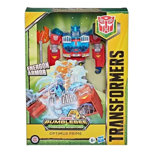 Transformers Cyberverse Ultimate-Klasse Optimus Prime Action-Figur – 22,5 cm mit Energon Armor