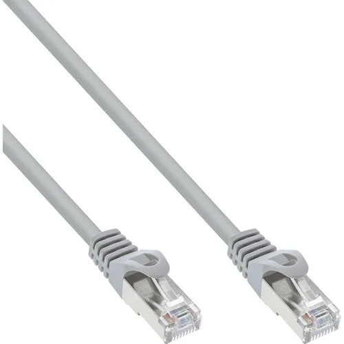 InLine Patchkabel, SF/UTP, Cat.5e, grau, 1 m