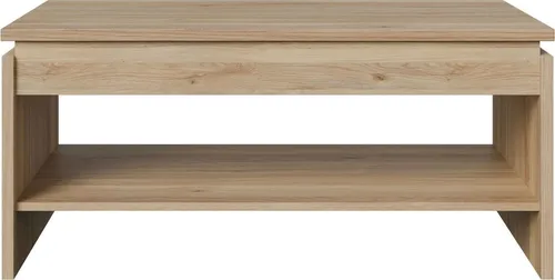 Couchtisch >COFFEE TABLES< hochklappbar, Mauvella Eiche Nachbildung - 100x45,7x56cm (BxHxT)