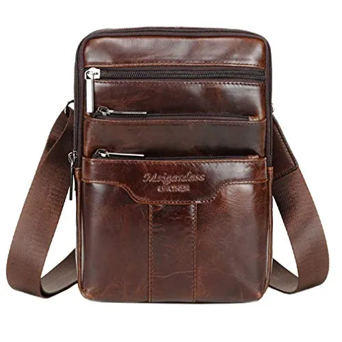 Hebetag Leder Business Messenger Bag – Stilvolle Umhängetasche für Herren