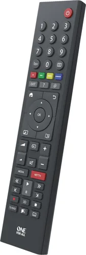 One For All URC 1915 Grundig Fernbedienung Schwarz - Universalfernbedienung für Grundig-Geräte, benutzerfreundlich und ideal für die Steuerung mehrerer Geräte in einem kompakten Design.