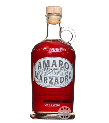 Marzadro Amaro Kräuterlikör 0,7L - Likör & Kräuterschnaps, erfrischender Amaro Kräuterlikör aus Gebirgskräutern des Trentino mit 30 % vol. für ein einzigartiges Geschmackserlebnis.