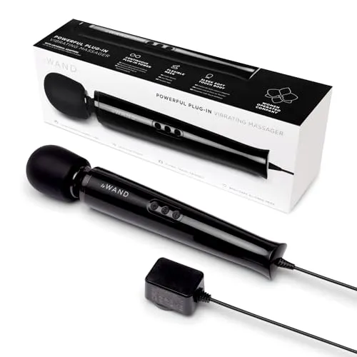 Le Wand Powerful Plug-In-Vibrationsmassagegerät, Schwarz, 34 cm