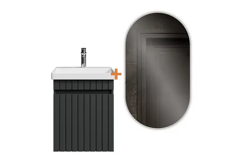 Planetmöbel Badmöbel-Set Cosmia, Waschtisch mit Waschbecken von Planetmöbel