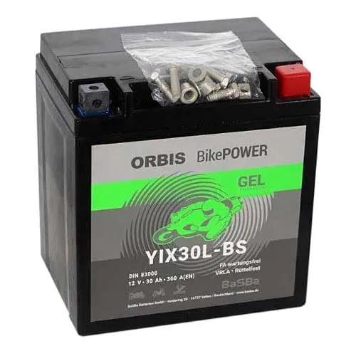 Orbis BikePower YIX30L-BS, CIX30L-BS, GEL12-30L-BS 83000 12V 30 Ah 360A