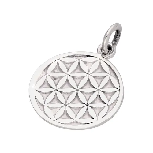 Sterlingsilber Blume des Lebens Charm Anhänger