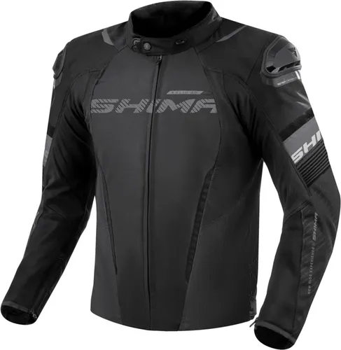 SHIMA SOLID Motorrad Jacke Herren mit Protektoren in schwarz von Shima