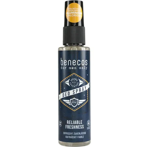 benecos for men only Deo Spray - Deo Spray für Männer, ohne Aluminiumsalze, erfrischt und lässt die Haut atmen – ideal für den täglichen Gebrauch.