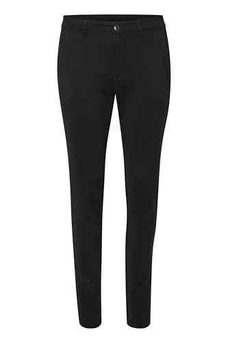Kaffe Stoffhose 'Kavera' in Black, Größe 38 - Damen-Hosen mit schmal zulaufender Passform und Stretch-Anteil für optimale Bewegungsfreiheit und modernen Look.