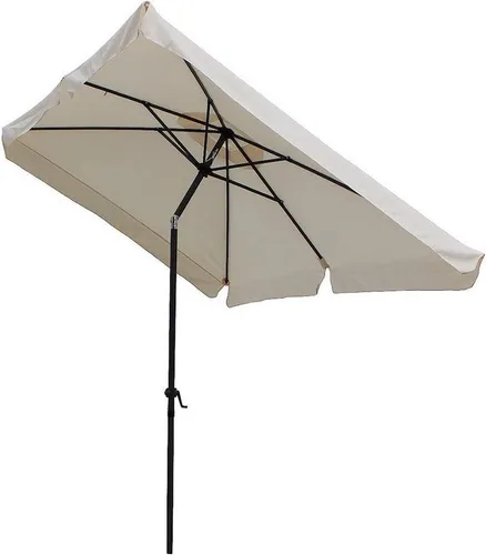 Pure Home & Garden Sonnenschirm Sunny 200 x 300 cm - Sonnenschirm mit Kurbelmechanik, kippbar und wasserabweisend für optimalen Sonnenschutz auf Balkon oder Terrasse.