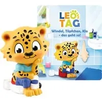 Tonies Leos Tag - Interaktive Musikbox für Kinder, lehrreiche Geschichten über Windel, Töpfchen und Klo!