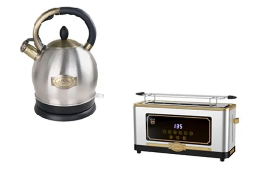 Kaiser Küchengeräte Wasserkocher Wasserkocher WK 2000 R +T 4000 R Retro-Toaster