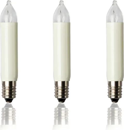 Ersatzkerzen 3Stk 8V 3W, Kleinschaftkerzen E10, 30 Brennstellen außen 932034