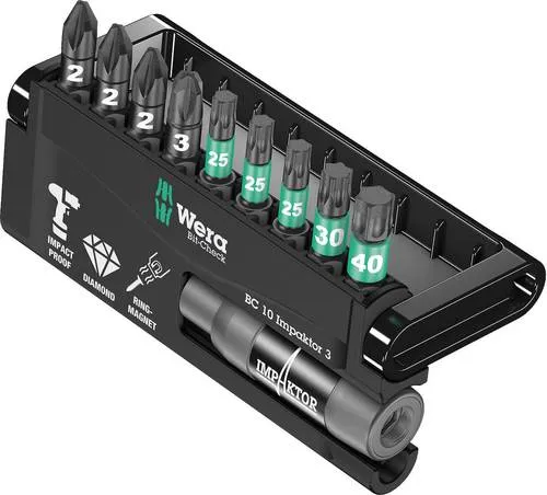 Wera 8755/67-9/IDC Impaktor Bit-Check 10-teilig