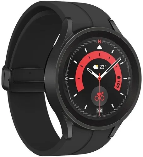 Samsung Galaxy Watch5 Pro - Runde LTE Smartwatch - Smartwatch für Outdoor-Fitness mit Fitness-Tracker und robustem Titan-Design, ideal für aktive Nutzer.