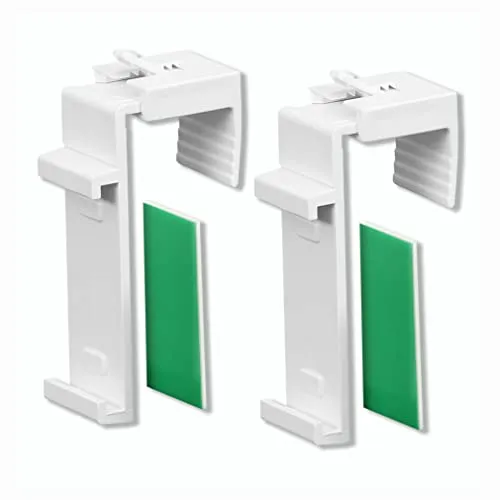 KLEMMFLEX Klemmhalter kurz für Klemmfix Rollo - Jalousien, praktische Halterungen für einfache Montage ohne Bohren, ideal für PVC- und Holzfenster mit Verstellbereich von 1,5 - 2,2 cm