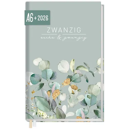 Chäff-Timer Mini 2026 / A6+ / Minty Leaves / Häfft-Verlag