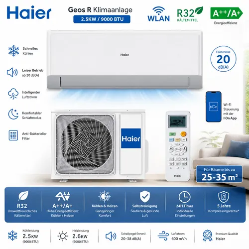 Haier Geos R Klimaanlage 9000 BTU WLAN Inverter