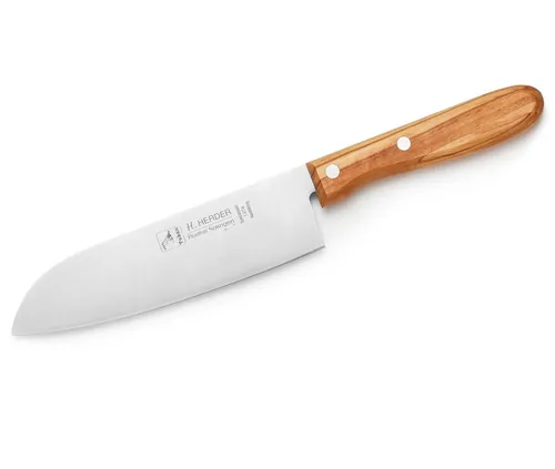 Solingen Santoku Kochmesser Herder 29cm Olive Santokumesser Küchenmesser Profi