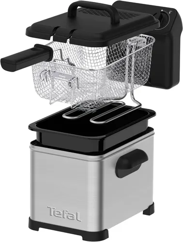 Tefal Family Pro Access 4,0L Fritteuse - Tiegelfritteuse mit 3000 Watt, Kühlzonen-Technologie für frisches Öl und knusprige Pommes, einfach zu reinigen dank spülmaschinengeeigneter Teile.