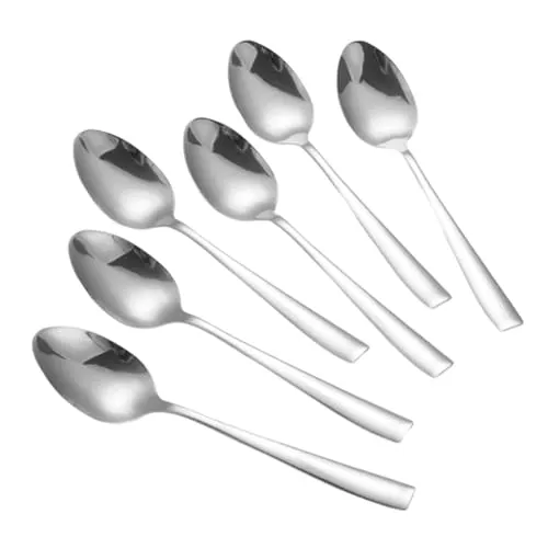 Modernes 6er Set Menülöffel - Besteck-Set aus hochwertigem Edelstahl