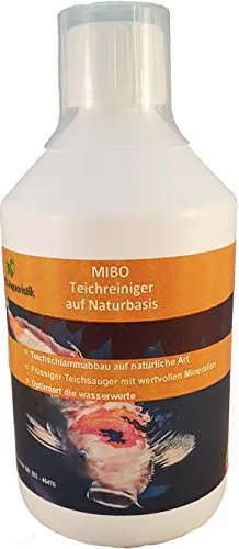 MIBO Teichreiniger auf Naturbasis 500ml Teichsauger Teichschlammentferner Teichklärer