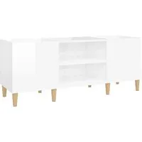 vidaXL Plattenschrank mit viel Stauraum - CD- & DVD-Ständer für Schallplatten, langlebig aus Holzwerkstoff und ideal zur Aufbewahrung und Präsentation deiner Musiksammlung.