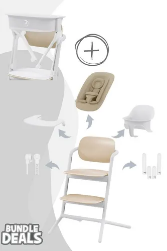 Cybex Lemo 5in1 Hochstuhl Set inkl. LemoTower - Braun - Vielseitiger Hochstuhl für Kinder bis 15 kg, mit fünf Funktionen für jede Wachstumsphase. Stilvolles Design und einfache Handhabung für ein komfortables Essvergnügen.