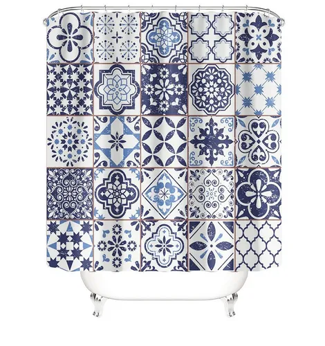 M&W DAS DESIGN Duschvorhang Anti schimmel Waschbar bad vorhang Shower curtains 180x200