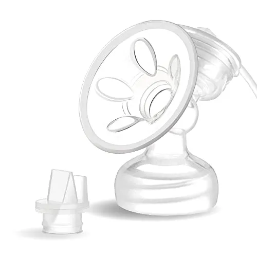 Maymom Milchpumpen-Teile Compatibili con Philips Avent Comfort SCF332/334, einseitig; inkl. Flansch, Ventil, Schlauch, Massagekissen, Saugmembran und Kappe; nicht original