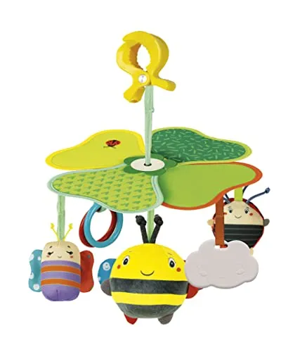 Clementoni 17706 Easy-Peasy Motorhome Pushchair - Farbenfrohes Aktivitätsspielzeug für Kleinkinder, fördert Neugierde und sensorische Entwicklung