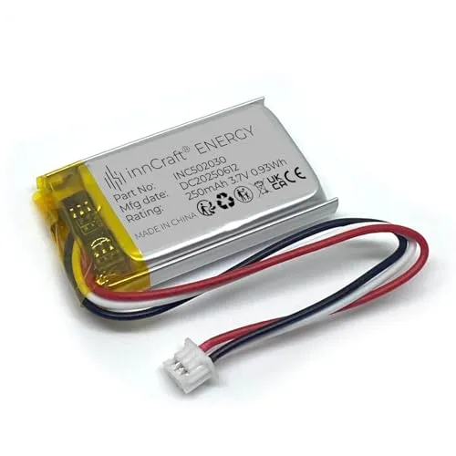 Lithium Polymer Akku innCraft Energy 250mAh 3.7V, 30x20x5 Modell 502030 3P Molex 51021-030 1.25mm Anschluss
