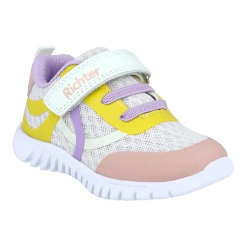 Richter Kinderschuhe Wallaby Sneaker für Jungen und Mädchen, Peach/Creme, 25 EU - Sneaker mit atmungsaktiver, waschbarer und flexibler Roll-Off Sohle für optimalen Tragekomfort und kindgerechte Passform.