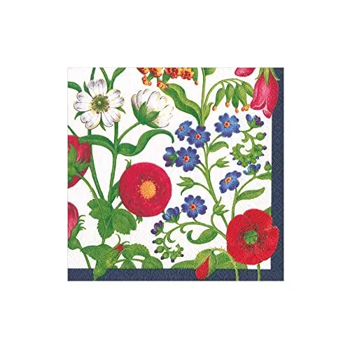 Caspari Cloisters Garden Papierservietten, Weiß, 20 Stück pro Box