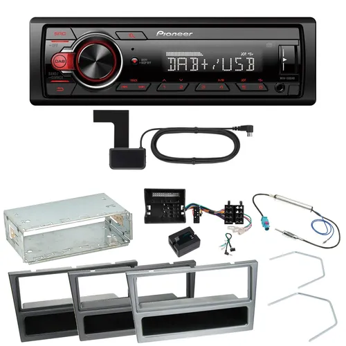 Pioneer MVH-130DAB Digitalradio USB Einbauset für Opel Vectra C Meriva Vivaro Co