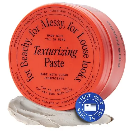 Firsthand Texturizing Paste Mattes 88 ml Haarwachs mit mittlerem Halt Natürliches mattes Finish Natürliche Öle Blumig kräuteriger Duft