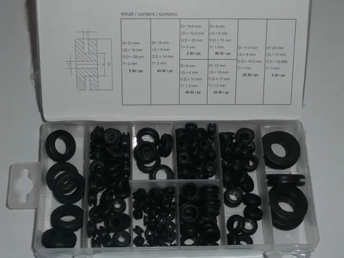 Kabeldurchführung Kabeltüllen Sortiment Gummitülle Durchgangstülle Tülle Kabel