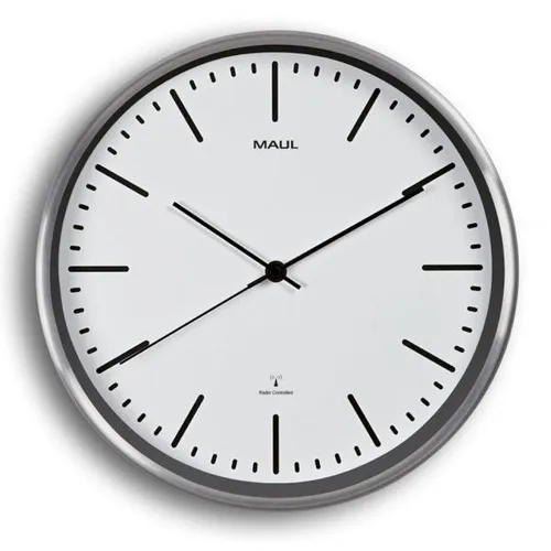 Maul Wanduhr Maulfly Funkuhr, Ø 30,5 cm - Wohnaccessoires: Elegante Funkuhr mit automatischer Zeiteinstellung, ideal für ein stilvolles Ambiente in jedem Raum.