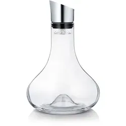 blomus ALPHA Dekantierkaraffe aus Glas - Elegante Dekantierkaraffe für Wein mit integriertem Filter und Belüftung, komfortables und tropffreies Eingießen, spülmaschinenfest – perfekt für Weinliebhaber und als Geschenk.