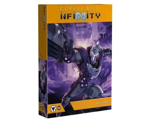 Myrmidons - Elite Storm Troops - Gesellschaftsspiel, das die elite Myrmidons von ALEPH präsentiert, bekannt für ihre überwältigende Zerstörungskraft und Aggressivität in strategischen Kämpfen.
