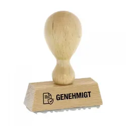 Holzstempel GENEHMIGT (50 x 9 mm)