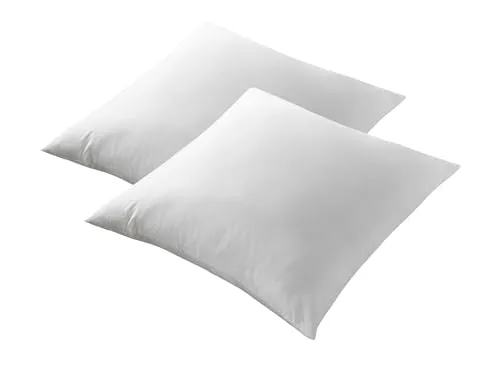 Moln Kopfkissen 65x65 cm 2er Set, Oeko-TEX Zertifiziert Kissen, mit 100% Mikrofaser-Füllung, Waschmaschinengeeignet Schlafkissen