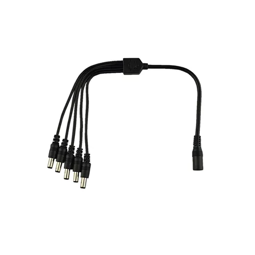 DC Hohlstecker Verteilerkabel 1x 5,5x2,1 Buchse auf 5x 5,5x2,1 Stecker Netzteil
